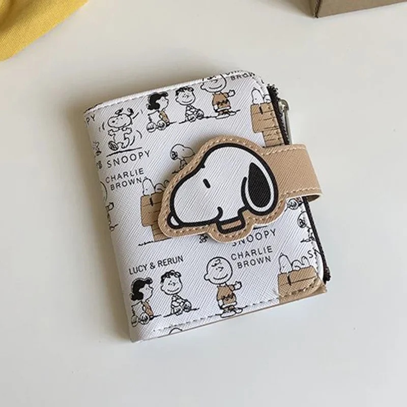 Women Bags Rack - Snoopy Anime Karikatür Kısa Para Cüzdanı