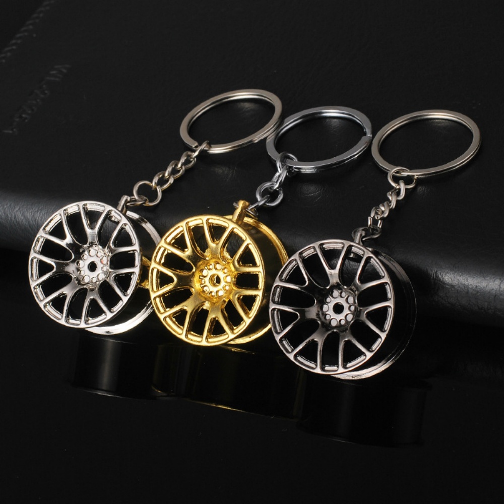 Women Bags Rack - Yaratıcı Tekerlek Hub Anahtarlık Metal Araba