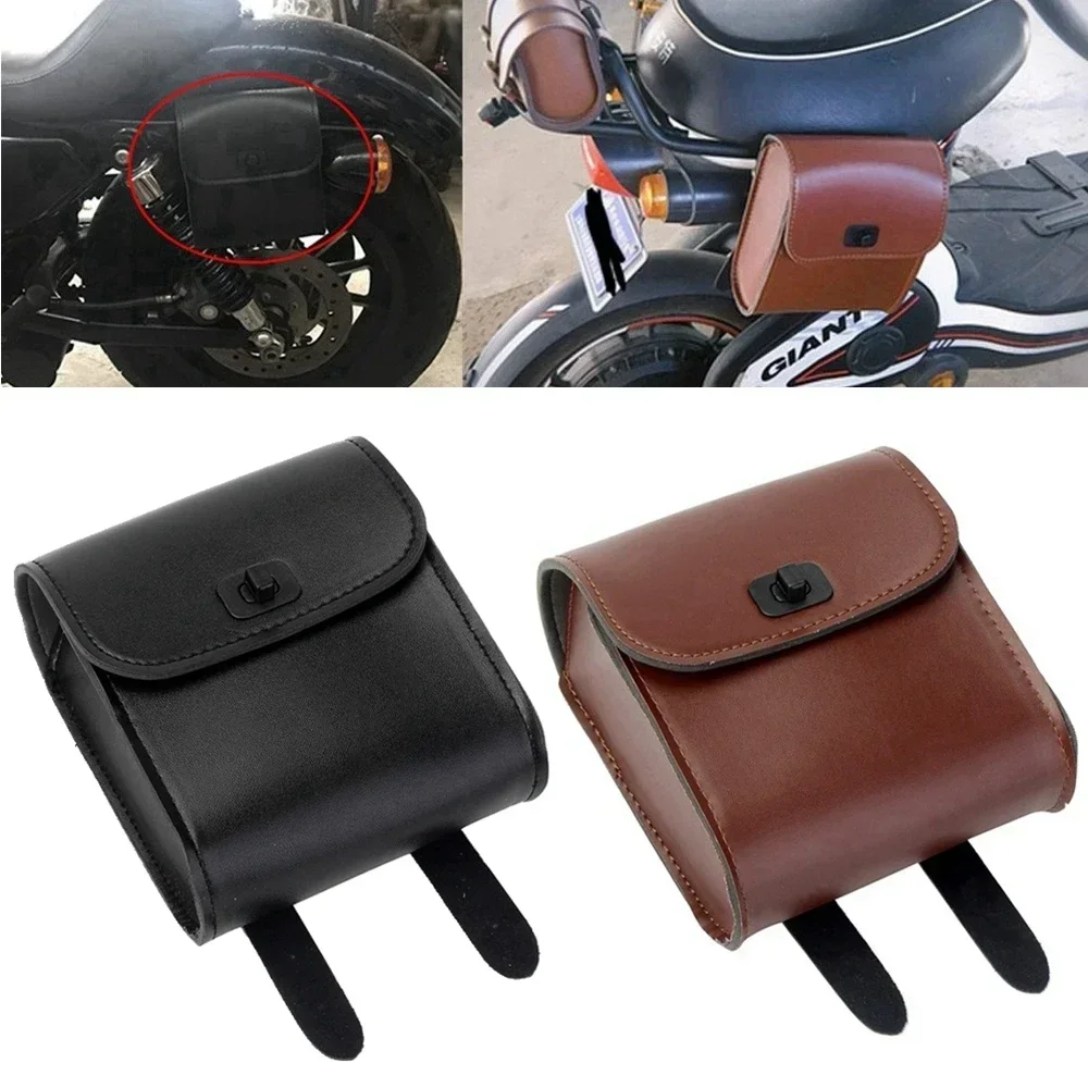 Saddle Bag Leather - Evrensel Motosiklet Bisiklet Su Geçirmez Heybe