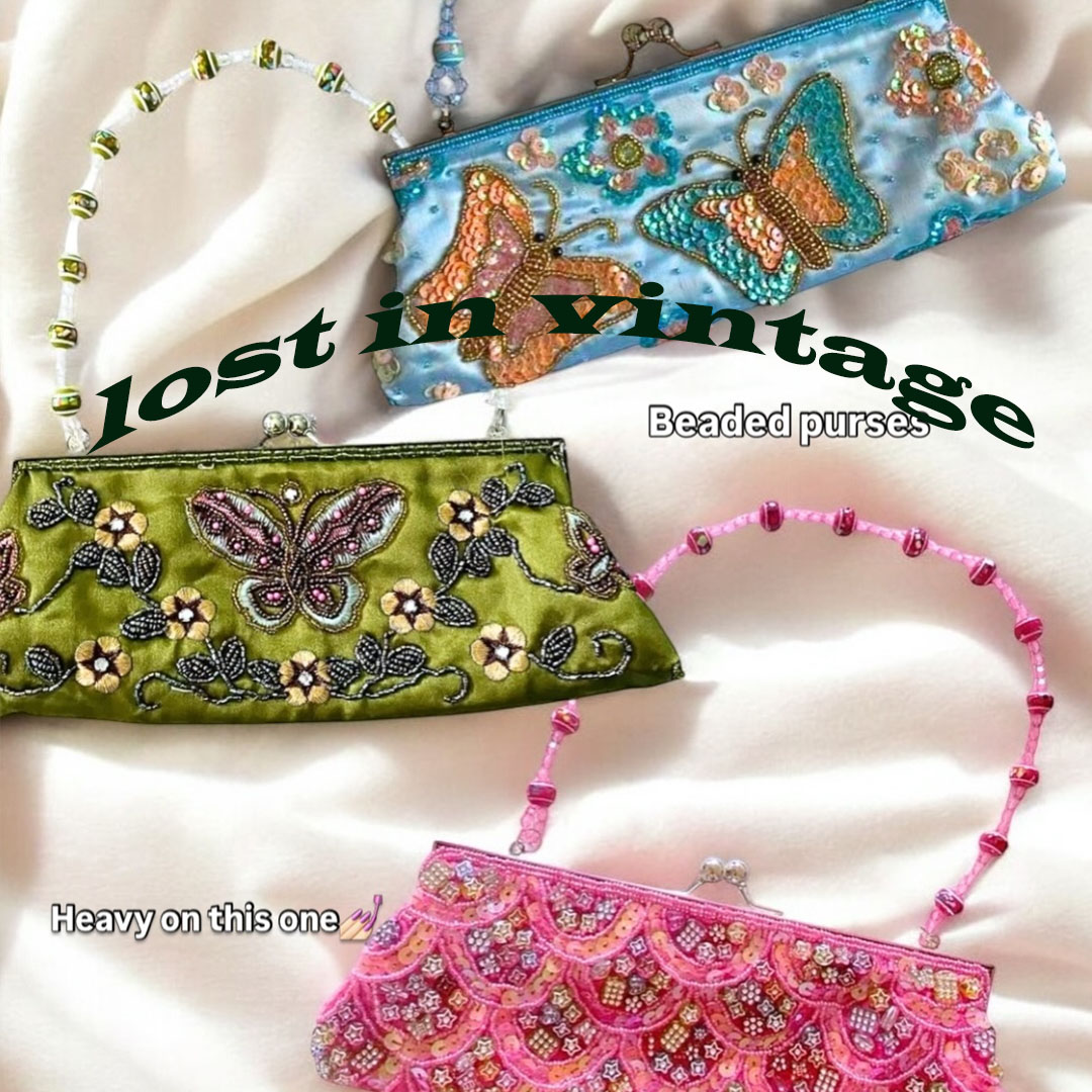 Women Bags Offers - Vintage el-işlemeli Glitter boncuk yaprak çiçek