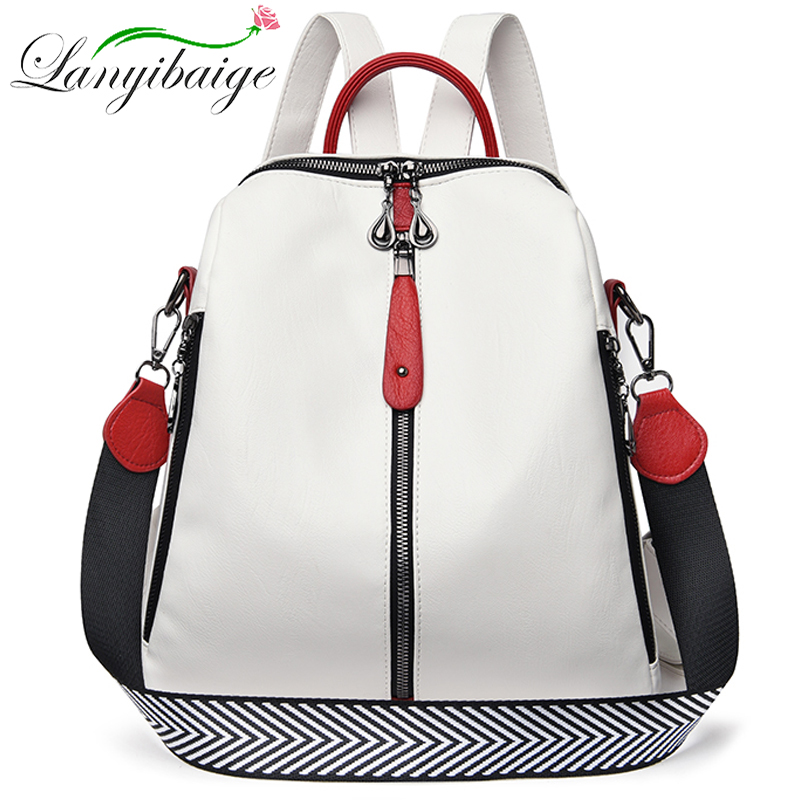 Women Bags Rack - Moda sırt çantası kadın yumuşak deri