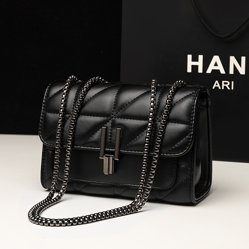 Women Bags Ysl - Klasik Kapitone Detaylı Kare Çanta, Düz