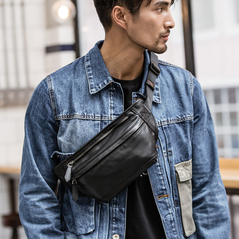 Saddle Bag Leather - Yeni moda erkek hakiki deri bel