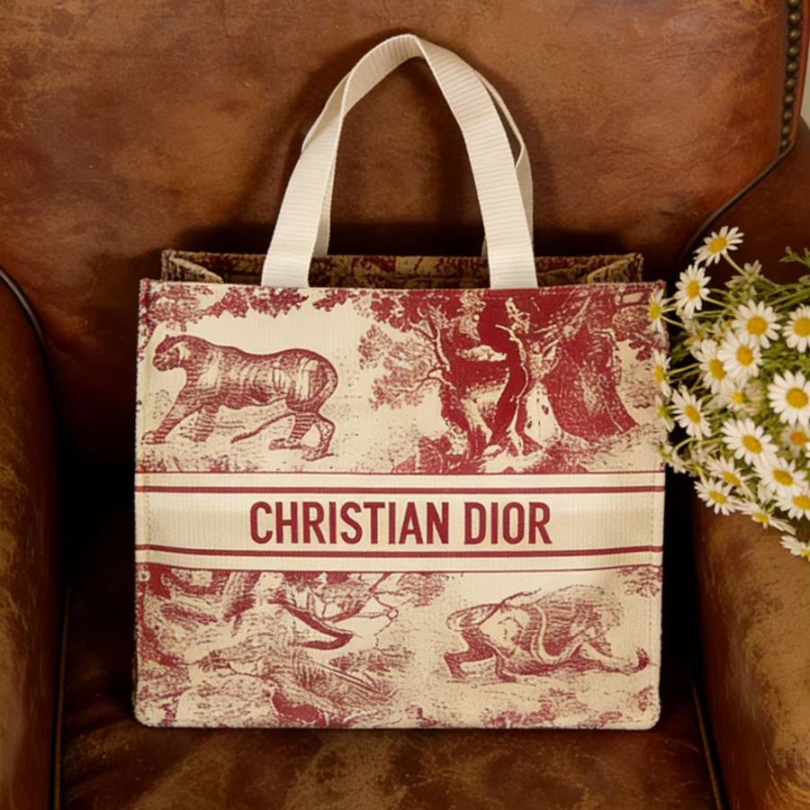 Women Bags Dior - Christian Dior Dior'un çantası Kırmızı Hayvan