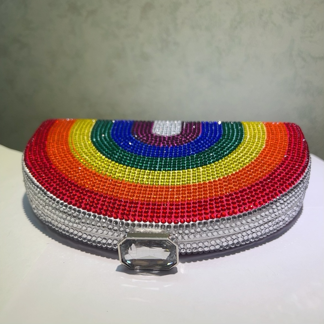 Gökkuşağı renk kristal akşam e - Women Bags Offers incelemesi ve fiyatı