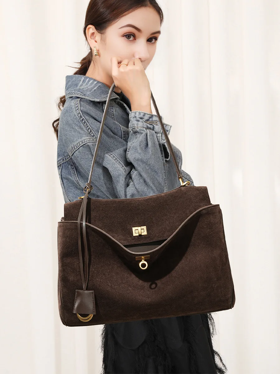 Sonbahar Kış kadın Süet hakiki - Women Bags On Sale incelemesi ve fiyatı