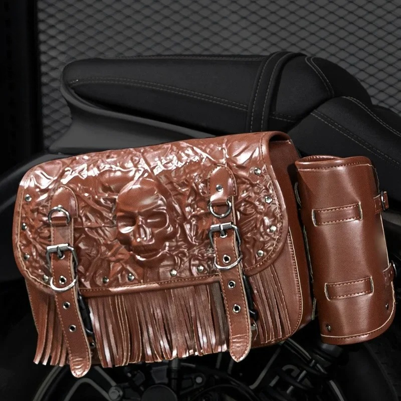 Cafe Moto için Motosiklet Çant - Saddle Bag Leather incelemesi ve fiyatı