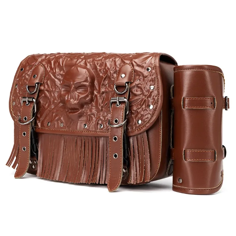 Cafe Moto için Motosiklet Çant - Saddle Bag Leather incelemesi ve fiyatı