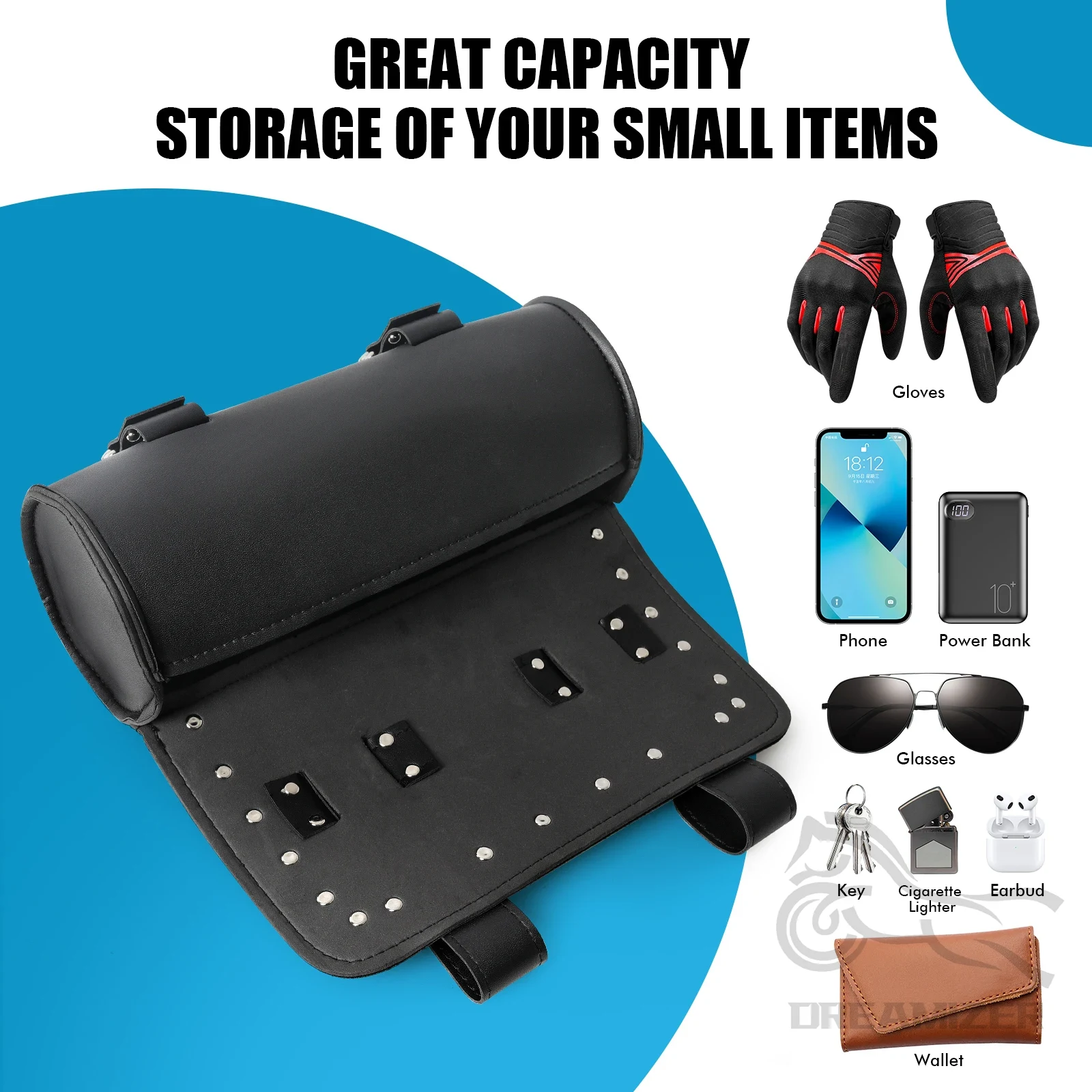 Motosiklet Ön Çatal Alet Çanta - Saddle Bag Leather incelemesi ve fiyatı
