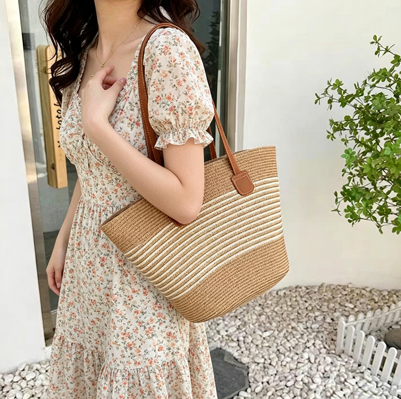 CLAREGQI Kadın Çizgili Hasır Ç - Women Bags Large incelemesi ve fiyatı