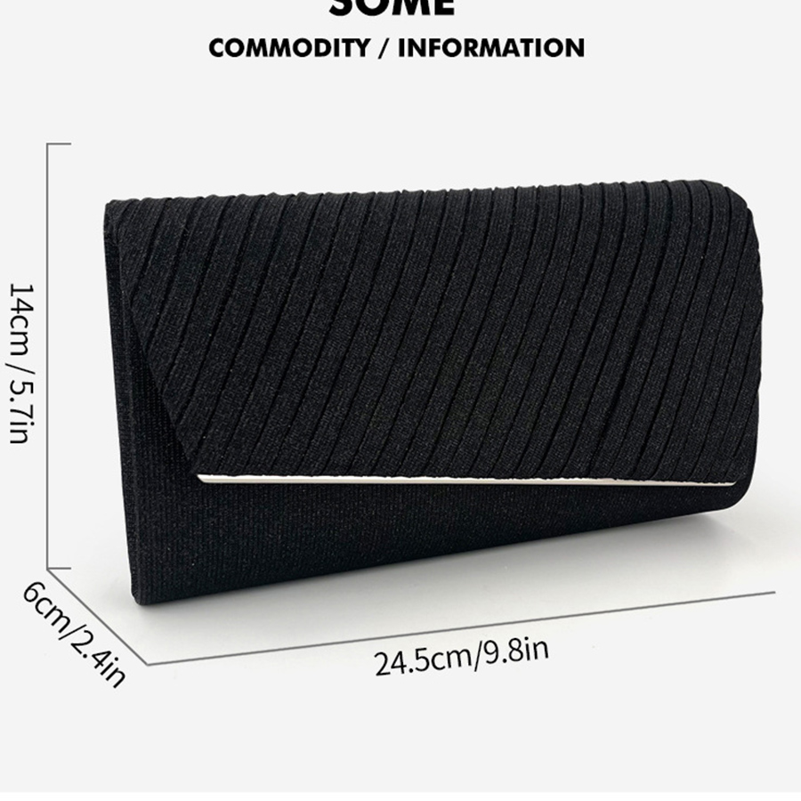 Kadınlar İçin Parlak Pileli Çe - Flap Bag Envelope incelemesi ve fiyatı
