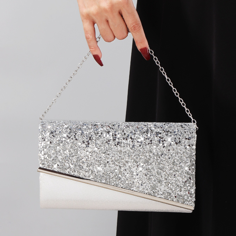 Gümüş Simli Zarf Çanta Bayan D - Flap Bag Envelope incelemesi ve fiyatı